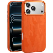 Ummeslem Apple iPhone 17 Pro Max Kılıf M-Safe Şarj Özellikli Kamuflaj Tasarım Için Uyumlu Sera Sert Pc Kapak