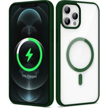 Ummeslem iPhone 12 Pro Max Kılıf M-Safe Wireless Şarj Silikon Cep Telefonu Için Uyumlu Kapak Ege Kapak