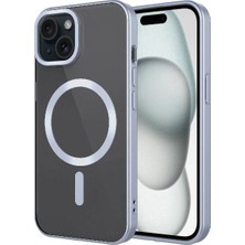Ummeslem iPhone 15 Kılıf Mat Tasarımlı M-Safe Wireless Şarj Cep Telefonu Için Uyumlu Kapak Mat Setro Kapak