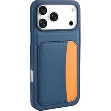 Ummeslem Apple iPhone 17 Pro Max Kılıf Kartlıklı Için Uyumlu X-Kart Silikon Kapak