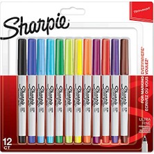 Frefly Store Sharpie Ultra Fine, Süper Ince Uç, Karışık 12'li Paket