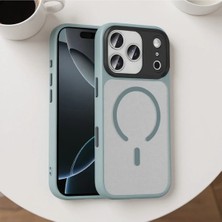 Ummeslem iPhone 17 Pro Max Kılıf Mat Arka Yüzey Wireless Şarj Özellikli Için Uyumlu Kılıf Flet Magsafe Kapak