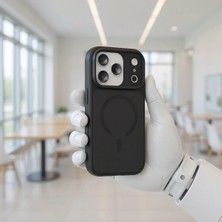 Ummeslem Apple iPhone 17 Pro Max Kılıf Mat Arka Yüzey Wireless Şarj Özellikli Için Uyumlu Flet M-Safe Kapak