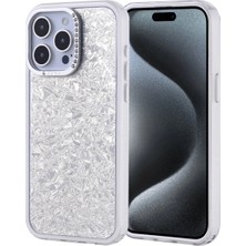 Ummeslem iPhone 15 Pro Max Cep Telefonu Için Uyumlu Kılıf Taşlı Tasarımlı Kapi Kapak