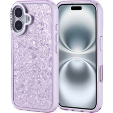 Ummeslem Apple iPhone 16 Cep Telefonu Için Uyumlu Kılıf Taşlı Tasarımlı Kapi Kapak