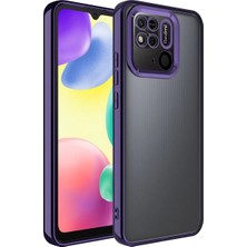 Ummeslem Redmi 10C Cep Telefonu Için Uyumlu Kılıf Kamera Korumalı Logo Gösteren Omega Kapak