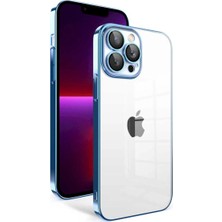 Ummeslem iPhone 13 Pro Kılıf Kamera Korumalı Renkli Çerçeveli Cep Telefonu Için Uyumlu Kapak Garaj Kapak