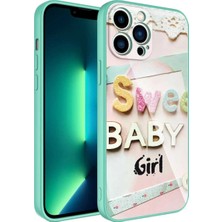 Ummeslem Apple iPhone 13 Pro Max Kılıf Kamera Korumalı Desenli Sert Silikon Için Uyumlu Kılıf Epoksi Kapak
