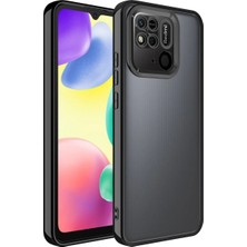 Ummeslem Redmi 10C Cep Telefonu Için Uyumlu Kılıf Kamera Korumalı Logo Gösteren Omega Kapak