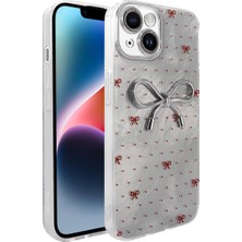 Ummeslem Apple iPhone 14 Cep Telefonu Için Uyumlu Kılıf Kamera Korumalı Figürlü Ponti Silikon Kapak
