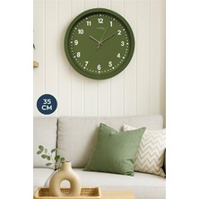 Avelune Iskandinav Stil Retro Yeşil - 35CM | Duvar Saati