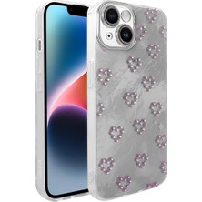 Ummeslem Apple iPhone 15 Cep Telefonu Için Uyumlu Kılıf Kamera Korumalı Figürlü Ponti Silikon Kapak