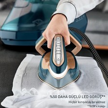 Tefal Pro Express Vision Max - 3000W 9 Bar Buhar Kazanlı Ütü - 215G Sürekli Buhar - 850G Şok Buhar - LED Işıklı - Damlama Önleyici - Kullanım Sırasında Su Ekleyebilme