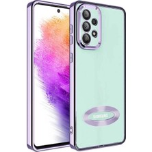 Ummeslem Samsung Galaxy A33 5g Kılıf Kamera Korumalı Logo Gösteren Cep Telefonu Için Uyumlu Kapak Omega Kapak