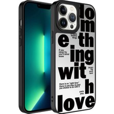 Ummeslem Apple iPhone 13 Pro Max Kılıf Aynalı Desenli Kamera Korumalı Parlak Için Uyumlu Kılıf Mirror Kapak
