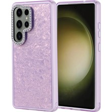Ummeslem Samsung Galaxy S25 Ultra Kılıf Taşlı Tasarımlı Için Uyumlu Kapi Kapak