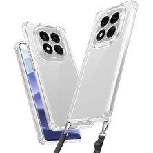 Ummeslem Xiaomi Redmi Note 14 Pro 5g Için Uyumlu Kılıf Airbagli Takılabilir Askı Aparatlı Snap Silikon Kapak