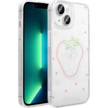 Ummeslem iPhone 13 Cep Telefonu Için Uyumlu Kılıf Şeffaf Figürlü Folk Sert Kapak