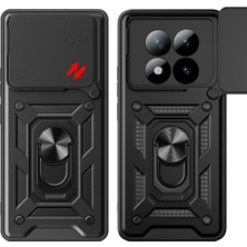 Ummeslem Xiaomi Redmi Note 15 Pro Plus Kılıf Magnetik Standlı Kamera Korumalı Için Uyumlu Sürgülü Vega Kapak