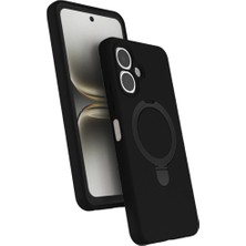 Ummeslem Tecno Spark Go 2 Kılıf M-Safe Şarj Özellikli Standlı Için Uyumlu Kılıf Samara Kapak