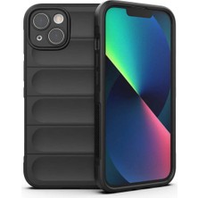 Ummeslem iPhone 13 Kılıf Esnek Tpu Oyuklu Arka Tasarımlı Cep Telefonu Için Uyumlu Kapak Etnik Silikon Kapak