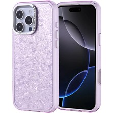 Ummeslem iPhone 16 Pro Max Cep Telefonu Için Uyumlu Kılıf Taşlı Tasarımlı Kapi Kapak