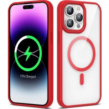 Ummeslem iPhone 14 Pro Max Kılıf M-Safe Wireless Şarj Silikon Cep Telefonu Için Uyumlu Kapak Ege Kapak