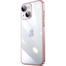 Ummeslem Apple iPhone 14 Plus Kılıf Sert Pc Renkli Çerçeveli Için Uyumlu Kılıf Riksos Kapak
