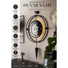 Avelune Modern Füme Aynalı ile Şık Dekorasyon | Duvar Saati