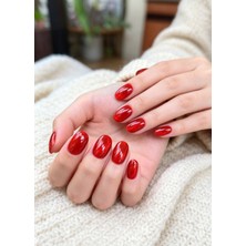 Easy Beauty Small Kedi Gözü Kısa Takma Tırnak Seti 10 Adet Kutulu