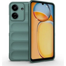 Ummeslem Xiaomi Redmi 13C Için Uyumlu Kılıf Esnek Tpu Oyuklu Arka Yüzey Tasarımlı Etnik Silikon Kapak
