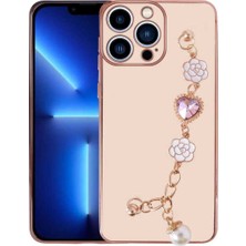Ummeslem Apple iPhone 13 Pro Kılıf El Tutamaçlı Kamera Korumalı Için Uyumlu Kılıf Taka Silikon Kapak