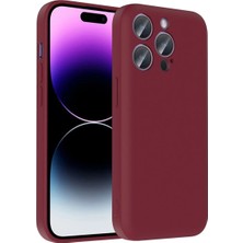 Ummeslem Apple iPhone 14 Pro Cep Telefonu Için Uyumlu Kılıf Kamera Korumalı Kartlık Hazneli Vitra Kapak