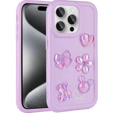Ummeslem iPhone 14 Pro Max Kılıf Kabartma Figürlü Parlak Cep Telefonu Için Uyumlu Kapak Toys Silikon Kapak