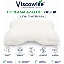 Viscowise Horlama Azaltıcı Yastık Vısco/55*40*12/10 cm (Çantalı)