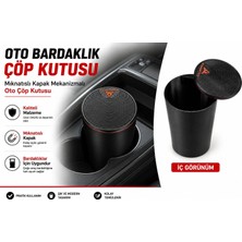 YSN Sounds Cupra Araç Çöp Kutusu , Cupra Araç Bardaklık Çöp Kovası , Cupra Araç Bardaklığa Takılan Çöp Kutusu
