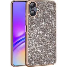 Ahlttiba Samsung Galaxy A06 Cep Telefonu Için Uyumlu Kılıf Parlak Taşlı Tasarım Pırlanta Kapak