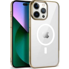 Ahlttiba iPhone 14 Pro Cep Telefonu Için Uyumlu Kılıf Wireless Şarj Özellikli Pixel M-Safe Kapak
