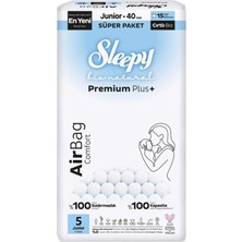 Sleepy Bio Natural Premium Plus Airbag Comfort Bebek Bezi 5 Beden 40 Adet