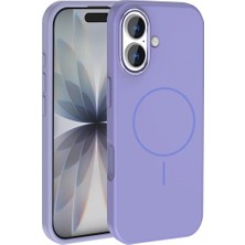 Ahlttiba Apple iPhone 17 Için Uyumlu Kılıf M-Safe Şarj Özellikli Metal Kamera Çerçeveli Edi Silikon Kapak