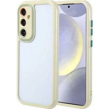Ahlttiba Samsung Galaxy S24 Kılıf Kamera Korumalı Renkli Kenar Cep Telefonu Için Uyumlu Kapak Vitamin Kapak