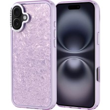 Ahlttiba Apple iPhone 16 Plus Cep Telefonu Için Uyumlu Kılıf Taşlı Tasarımlı Kapi Kapak