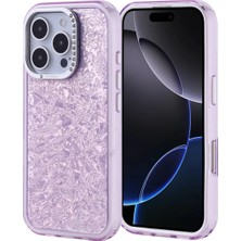 Ahlttiba Apple iPhone 16 Pro Cep Telefonu Için Uyumlu Kılıf Taşlı Tasarım Kapi Kapak