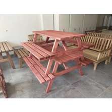 Şen Mobilya Ahşap Piknik Masası Bahçe Masası Piknik Masası M43