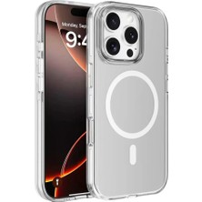 Ahlttiba Apple iPhone 16 Pro Için Uyumlu Kılıf M-Safe Şarj Özellikli Kamera Korumalı Kripto Kapak