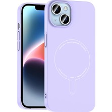 Ahlttiba Apple iPhone 13 Için Uyumlu Kılıf M-Safe Şarj Özellikli Kamera Korumalı Elio Sert Pc Kapak