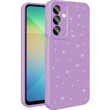 Ahlttiba Samsung Galaxy A16 Cep Telefonu Için Uyumlu Kılıf Kamera Korumalı Simli Lüks Koton Kapak