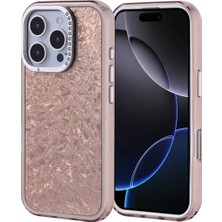 Ahlttiba iPhone 16 Pro Cep Telefonu Için Uyumlu Kılıf Taşlı Tasarım Kapi Kapak