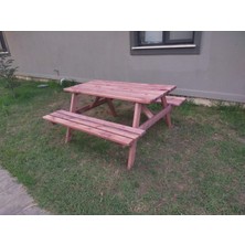 Şen Mobilya Ahşap Piknik Masası Piknik Masası Dış Mekan Masa M50
