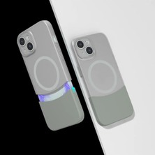 Ahlttiba Apple iPhone 15 Cep Telefonu Için Uyumlu Kılıf M-Safe Şarj Özellikli Mıknatıslı Duble Kapak